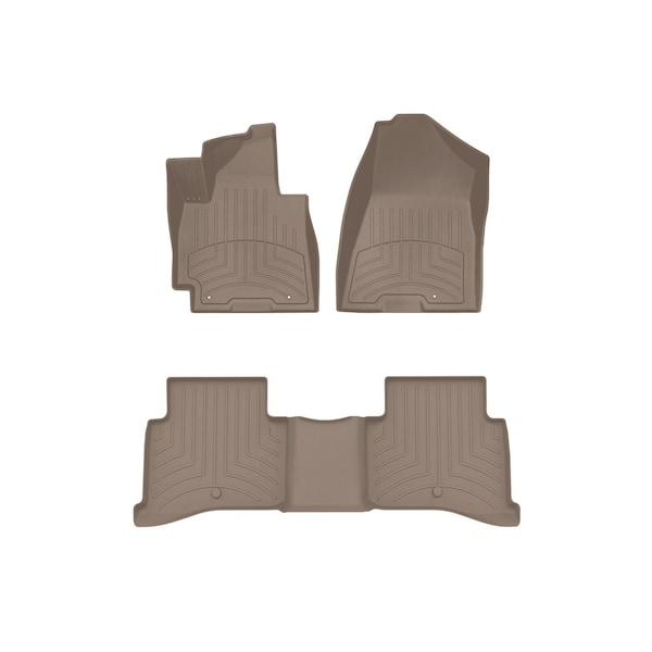 Weathertech Tan, Front and Rear FloorLiner HP 45816-1-2IM - main