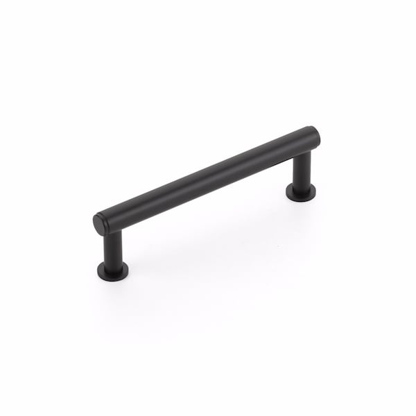 Schaub 4in Center to Center Pub House Cabinet Pull Matte Black Finish 5104-MB - main