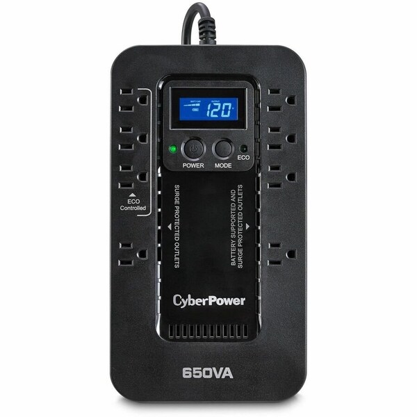Cyberpower UPS System, Standby, Out: 120 V AC In: 120 V AC EC650LCD - main