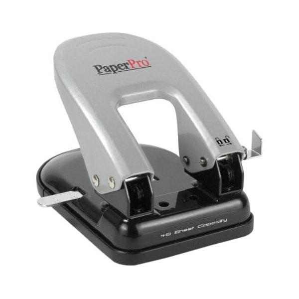 Accentra ACI2340 2- Hole Punch Traditional 40 Sheet Cap Black- Silver ACI2340 - main