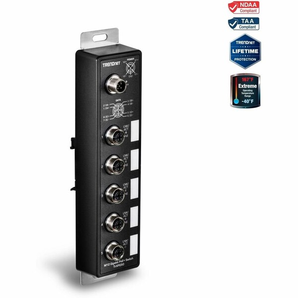 Trendnet 5-PORT INDUSTRIAL EN50155 M12 TI-XPG50 - main