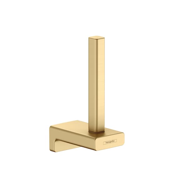 Hansgrohe AddStoris Spare Toilet Paper Holder in Brushed Gold Optic 41756250 - main