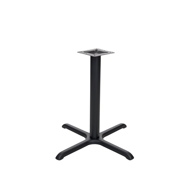 Bfm Seating Stamped Steel - 30 x 30 Cross Base - Dining Height - 3in Column - 7 7/8in Welded Top Plate STB-3030 - main