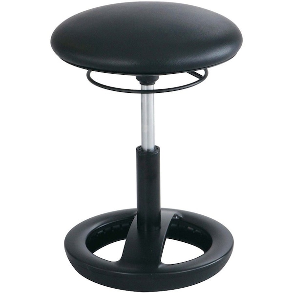 Safco Desk Chair Desk Chair, Height Chair, Vinyl, 17" Height, Vinyl, Black 3000BV - main