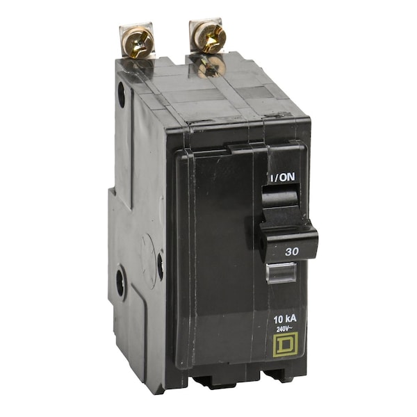 Square D Miniature Circuit Breaker, QO Series, 30A, 2 Pole, 240V AC, 10kA at 120/240V AC QOB230H - main