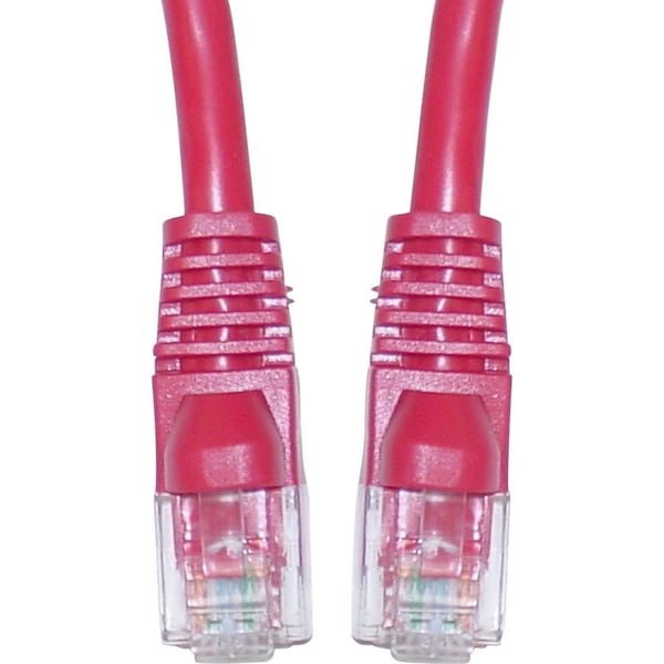 Cable Wholesale Cat6 Red Copper Ethernet Crossover Cable, Snagless/Molded Boot, 14 foot 10X8-33714 - main