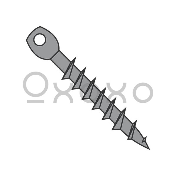 Oxoxo 1/4X5 Acoustical Eye Lag Steel Plain, 500PK 588972 - main