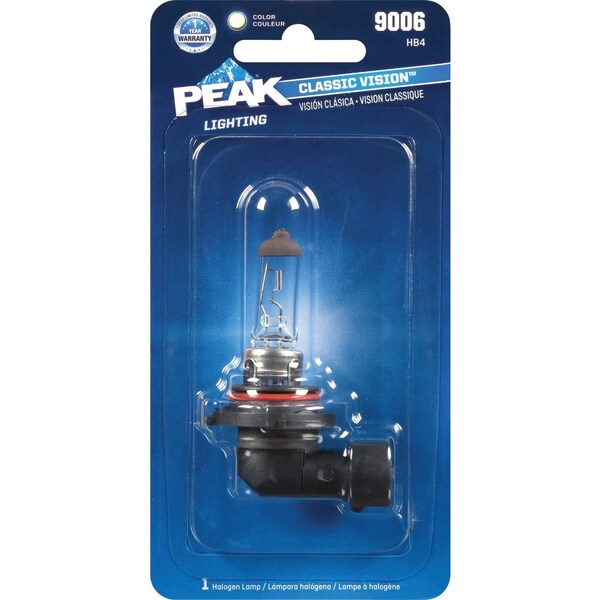 Peak Classic Vision 9006 HB4 12.8V Halogen Automotive Bulb 9006-BPP - main
