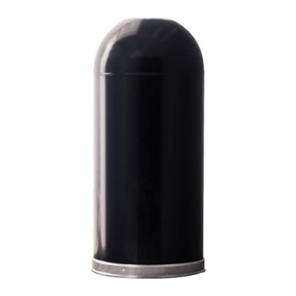 Witt Industries Black Open Top Dome Receptacle 415DTBK - main