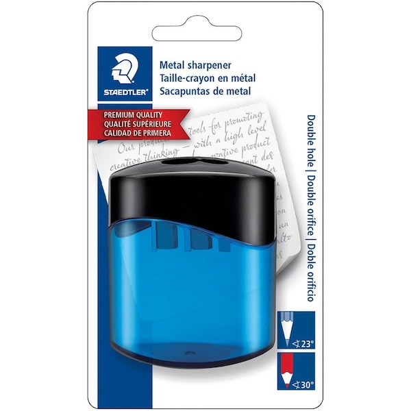 Staedtler Manual Pencil Sharpener, 2 x 2.75, Randomly Assorted Colors 512300BKA6 - main