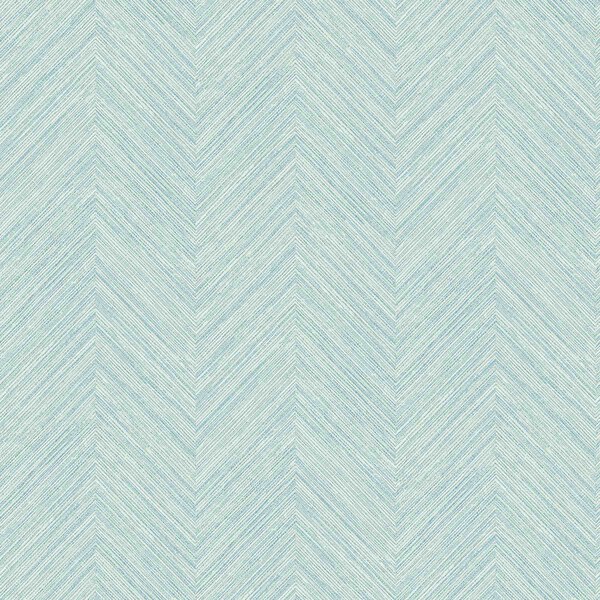 Chesapeake Caladesi Teal Faux Linen Wallpaper 3120-13672 - main