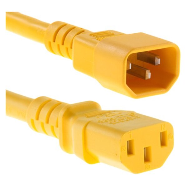 Unc Group POWER- CORD C13 TO C14 10AMP YL PWRC13C1402FYLW - main