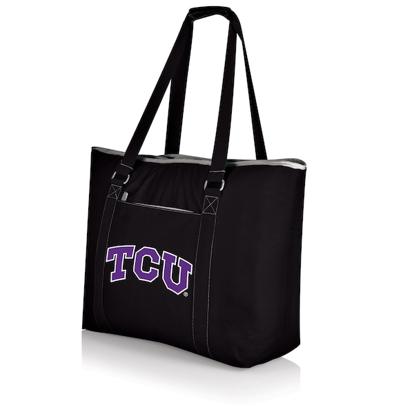 Picnic Time Family Of Brands NCAA TCU Horned Frogs Tahoe XL Tote Cooler Bag - Soft Cooler Bag - Picnic Cooler, Black 598-00-175-844-0 - main