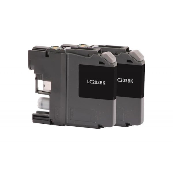 Cig High Yield Black Ink Cartridge for Brother LC203, 2PK 118197 - main