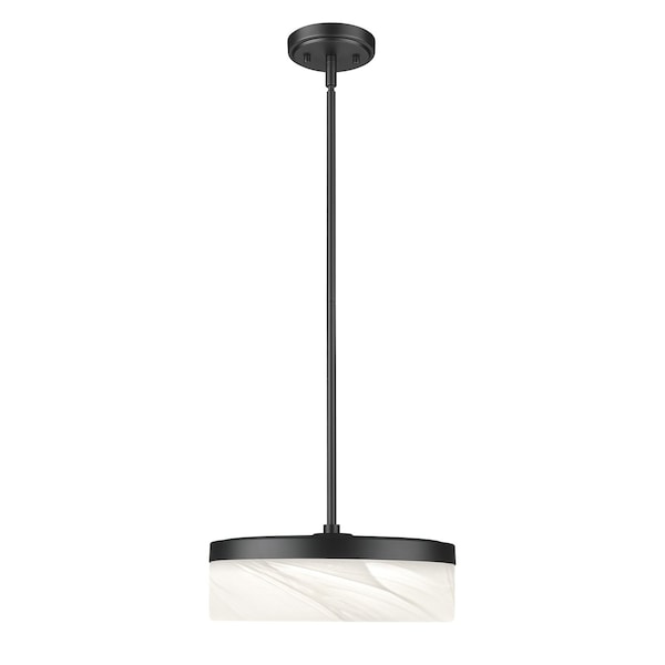 Z-Lite Renaud Matte Black 1 Light Pendant 827P13-MB-LED - main