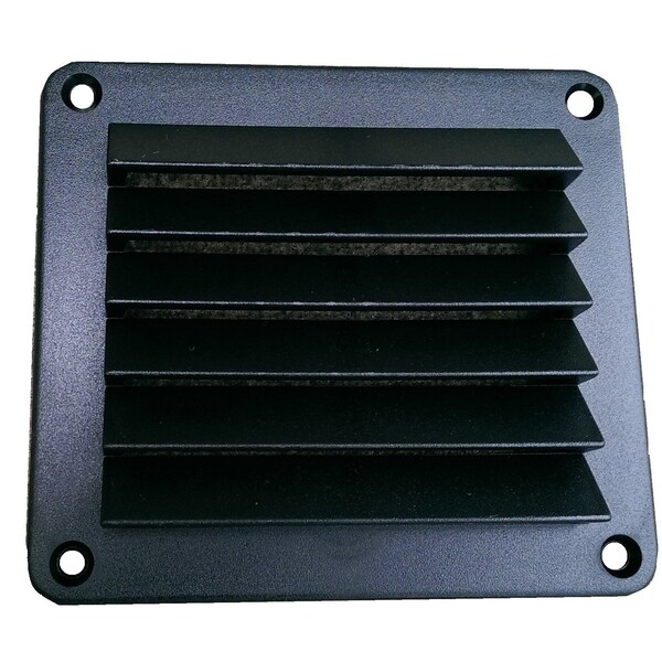 Hengs Ind Used To Conceal Minor RV Dent Square 5 Length x 5 Width With Fixed Louvers Black DV55B - main