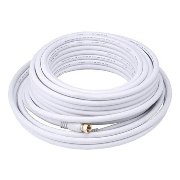 Monoprice CL2 COAXIAL CABLE WITH F TYPE 50FT WHITE 4061 - main