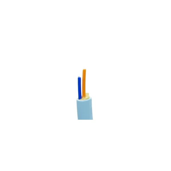 Cable Wholesale 2 Fiber Indoor Distribution Fiber Optic Cable, Multimode 50/125 OM3, Corning, 10 Gbit, Aqua, 10F2-302NH - main