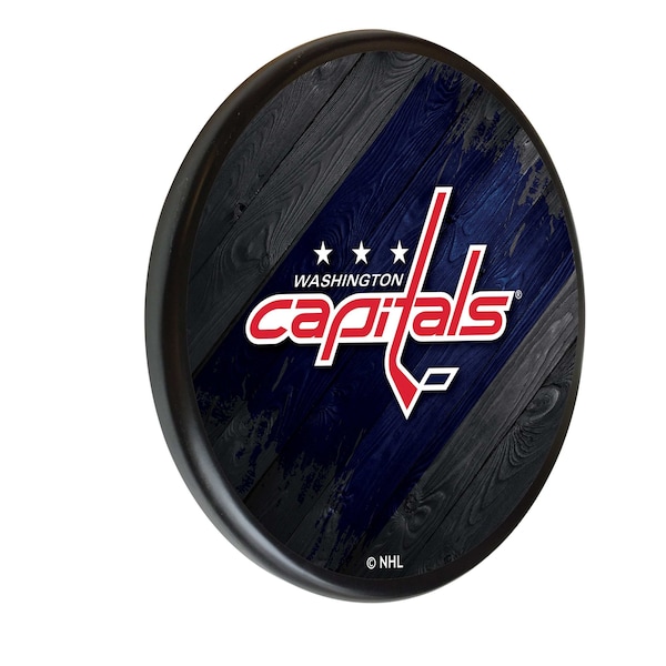 Holland Bar Stool Co Washington Capitals 13" Solid Wood Sign WSgnPBlkWshCap - main