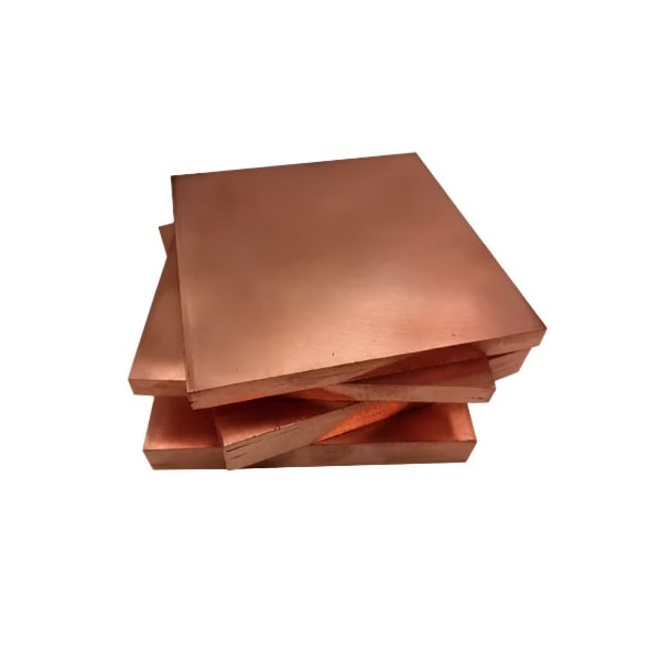 Southern Copper C10100 Oxygen Free Copper Plate 5 in Thickness 12.0 in Width 12 in Length C10100PLT5000-12-12 - main