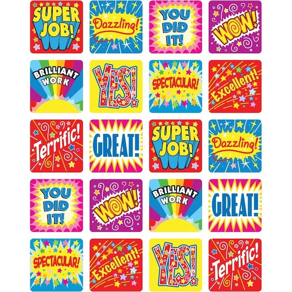 Carson Dellosa Positive Words Motivational Stickers, PK1440 0625 - main