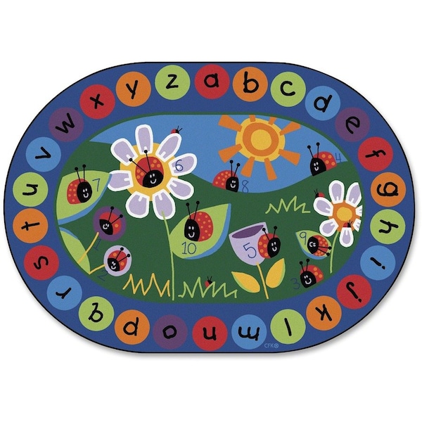 Carpets For Kids 2006 Ladybug Circletime 6.75 ft. x 9.42 ft. Oval Carpet 2006 - main