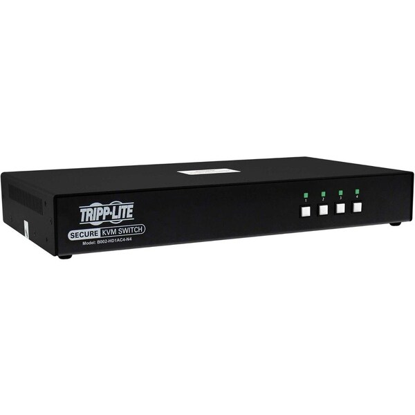 Tripp Lite SECURE KVM SWITCH, 4-PORT, SINGLE HEAD, DP TO HDMI (X4), 4K, NIAP PP4.0, AUDIO B002-HD1AC4-N4 - main