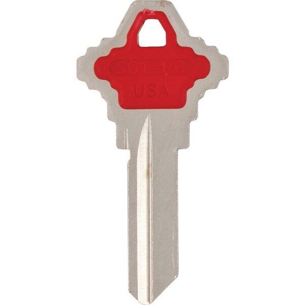 Ilco Schlage Design Decorative House Key SC1-Red , 5PK IAK00002512 - main