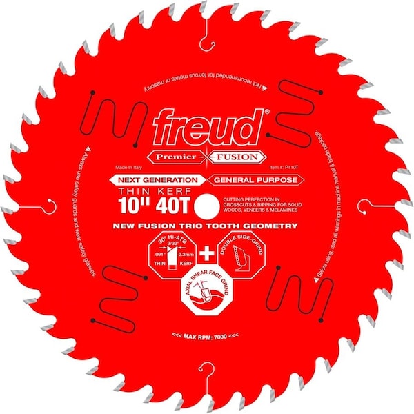 Freud Thin Kerf Next Generation Premier Fusion P410T - main