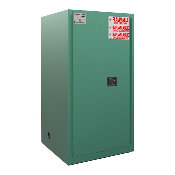 Fireking 60 Gal, Flammable Safety Cabinet, Auto-Close, Green SC60-AC-G - main