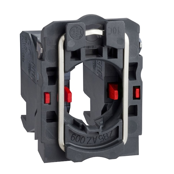 Schneider Electric Complete body/contact assembly, Harmony XB5, XB4, single contact block with body/fixing collar 2NC plug in connector ZB5AZ1044 - main
