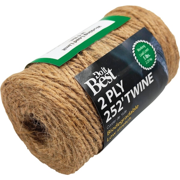 Do It Best 2-Plyx252 ' Brown Jute Biodegradable Twine 737283 - main