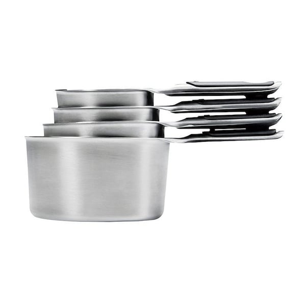 Oxo Good Grips Measuring Cup Set, Stainless Steel, Black 11132000 - main