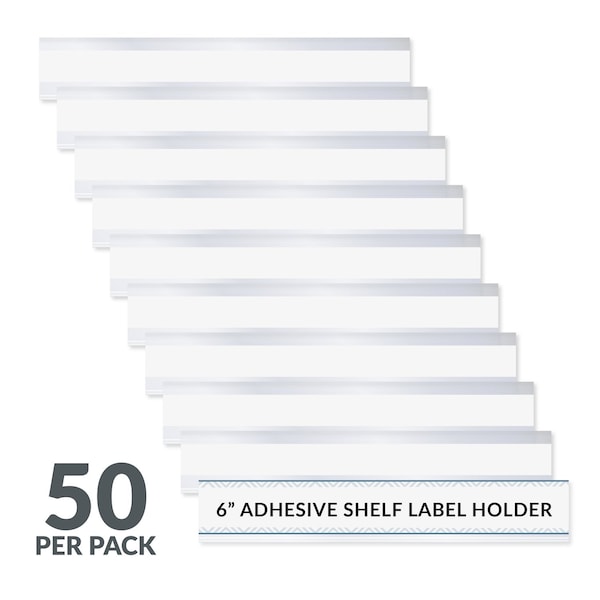 C-Line Products Label Holder, Self Adhesive, 1"L, PK50 87627 - main