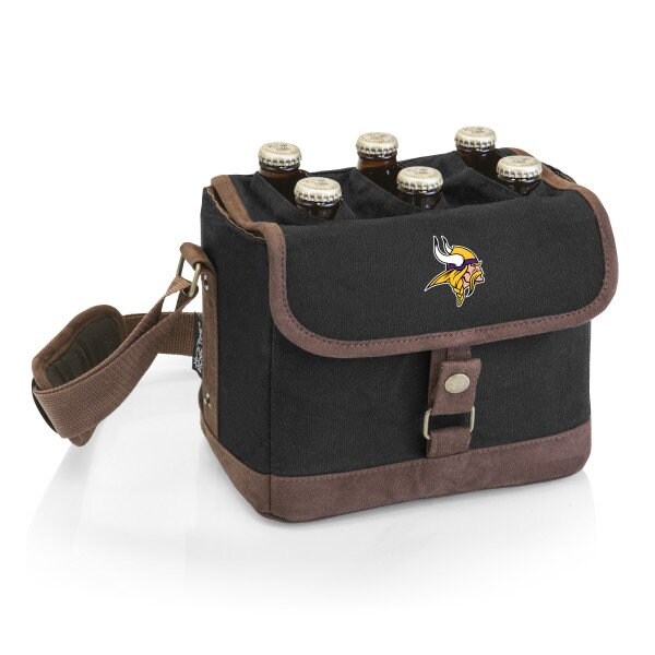 Picnic Time Family Of Brands NFL Minnesota Vikings - Beer Caddy Cooler Tote with Opener 762-00-311-184-2 - main