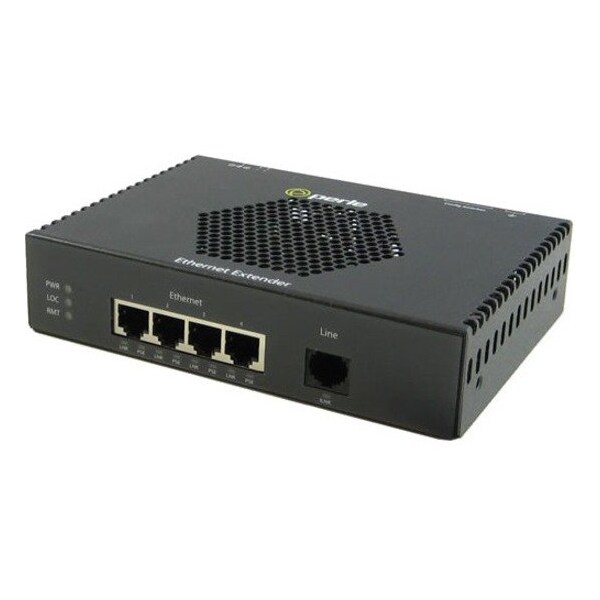 Perle Systems EXP-4S1110PE-RJ 4X10/100/1000 RJ45 VDSL POE+ CPE LAN EXTENDER 06005274 - main