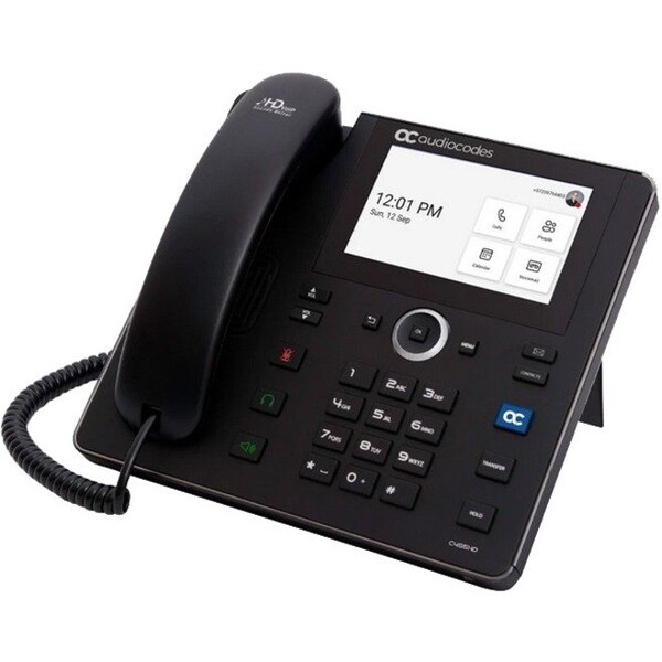 Audiocodes AudioCodes C455HD IP Phone - Corded - Corded - Wall Mountable - Black TEAMS-C455HD - main