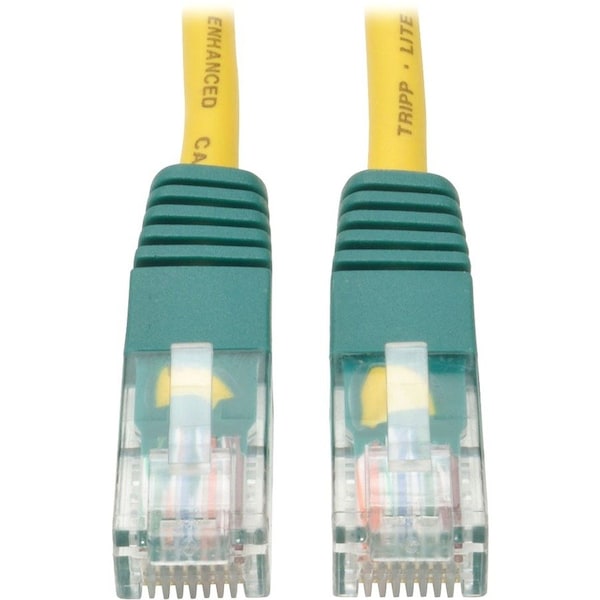 Tripp Lite Cat5e Cable, Cross-over, Yellow, 25ft N010-025-YW - main