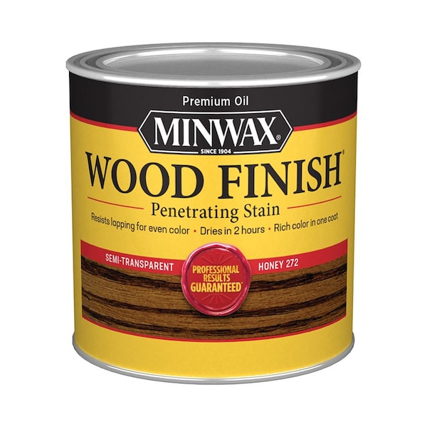 Minwax 1/2 Pt Honey Wood Finish Oil-Based Wood Stain 227624444 - SKU - main