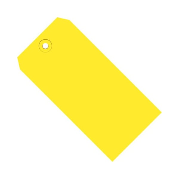Partners Brand Shipping Tags, 13 Pt., 4 3/4" x 2 3/8", Yellow, PK1000 G11051C - main
