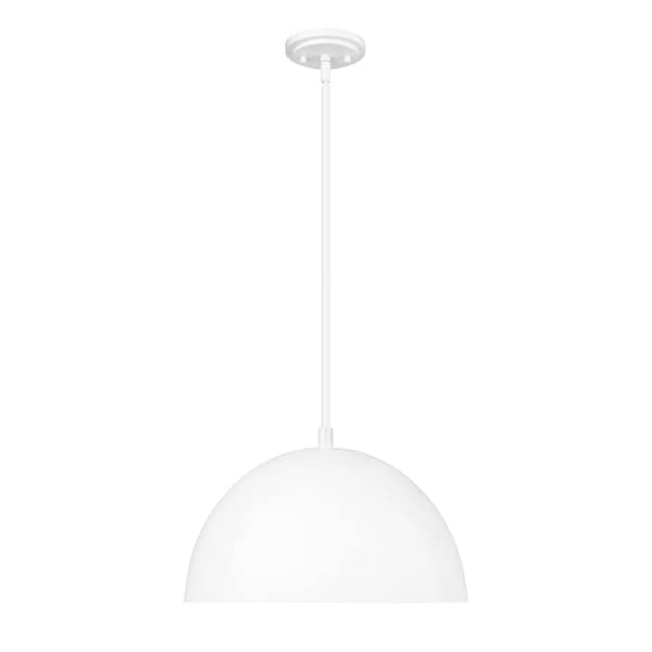 Z-Lite Vega Matte White 1 Light Pendant 4501P16-MW - main