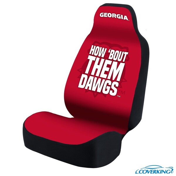 Coverking UNIVERSAL ULTISUEDE SEAT COVER DESIGNER 1PC, UNIVERSITY OF GEORGIA HOW 'BOUT THEM DAWGS, ELA116 USCSELA116 - main