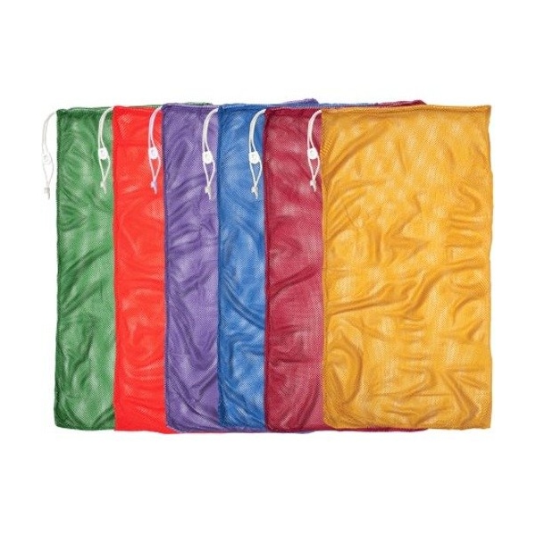 Champion Sports Mesh Equipment Bag, 24in x 36in, Assorted Colors, PK6 MB21SET - main