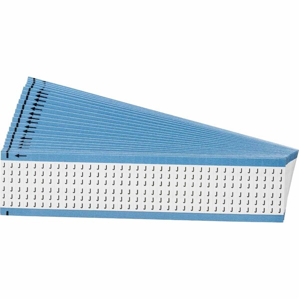 Brady Alphabetical Vinyl Cloth Upper Case Wire Marking Cards, Pack of 25 Cards, 25PK WM-J-PK - main