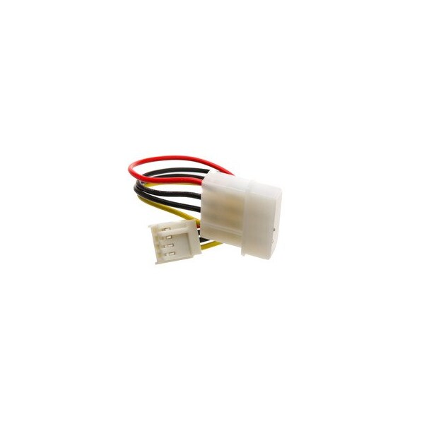 Cable Wholesale 4 Pin Molex to Floppy Power Cable, 5.25 inch Male to 3.5 inch Female, 6 inch 11W3-05206 - main