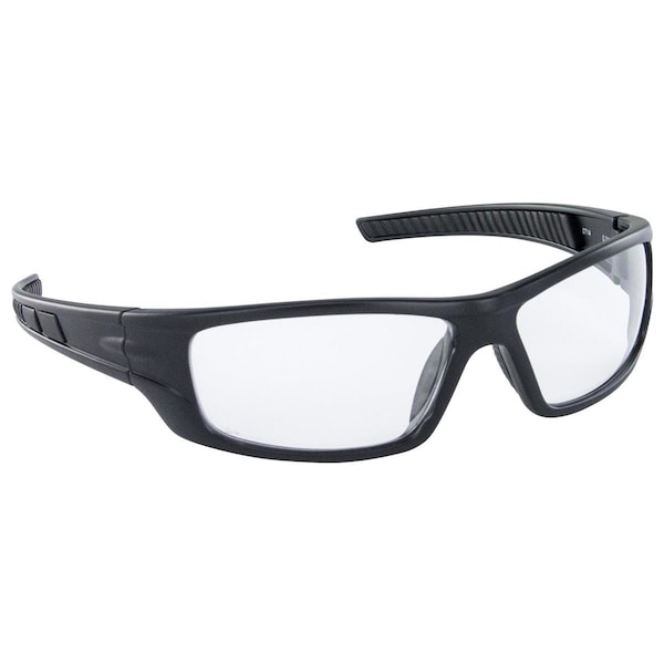 Sas Survival Air Sys Vx9 Safety Glasses Black Frame Clear Lens Polybag 5510-01 - main
