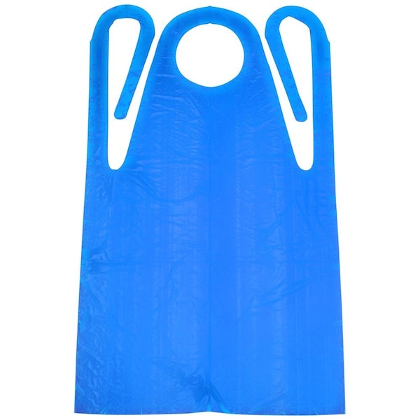Workhorse Single Use Polyethylene Protective Aprons, Smooth, 1 Mil, 100PK E5420506 - main
