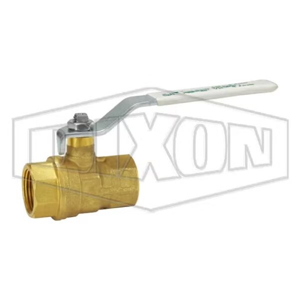 Dixon Ball Valve, 3/4 in Nominal, FNPT End Style, Brass Body, Full Port, PTFE Seat/Double O-Ring Softgoods LFV75 - main