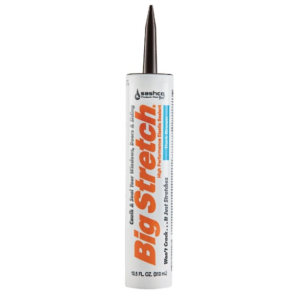 Sashco Big Stretch 10.5 Oz. Acrylic Elastomeric Caulk Dark Brown 10008 - main