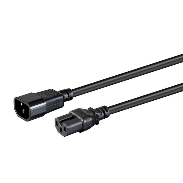 Monoprice Heavy Duty Power Cable - IEC 60320 C14 to IEC 60320 C15_ 14AWG_ 15A_ S 35114 - main